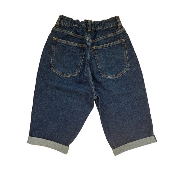 baggy high waisted denim shorts bermuda - Picture 3 of 3